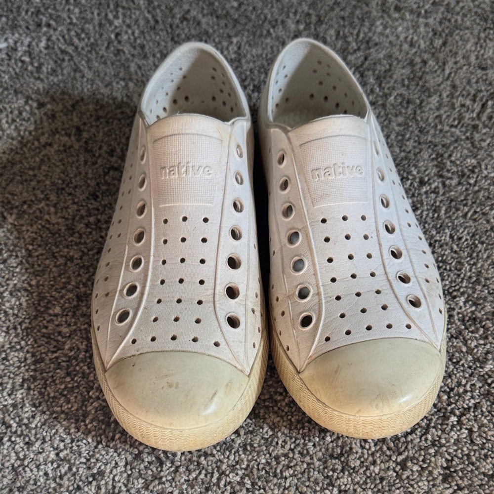 Native Cream Perforated Slip-Ons